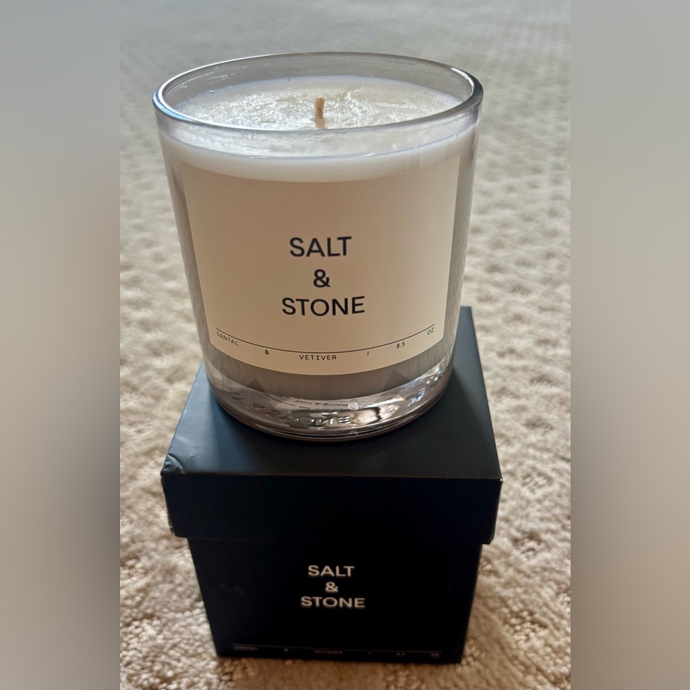 Salt & Stone Candle New in Box
